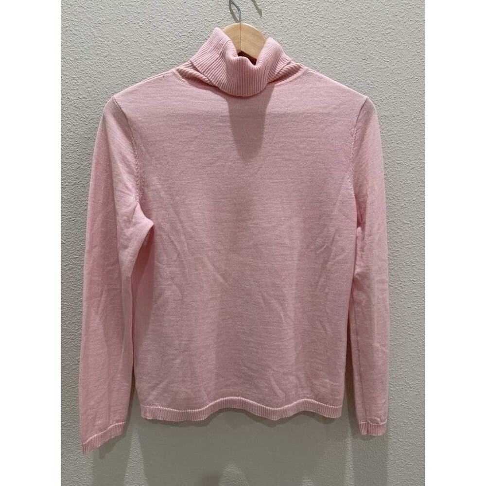 Pendleton 100% Merino Wool Classic Turtleneck Sweater Pink Women's Size M TC201